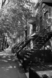Escalier avant. Montréal - Black and blanc